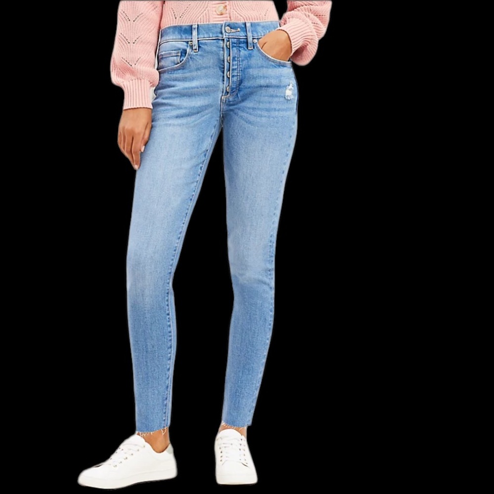 LOFT CURVY SKINNY JEANS